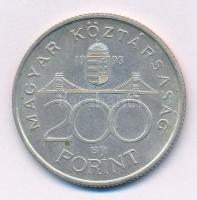 1993. 200Ft Ag "MNB" T:XF Adamo F13