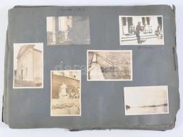 1926 Tengerparti olaszországi, fiumei nyaralás képei, összesen kb 70 db kép. képfeliratokkal, lapokon.