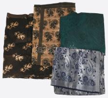 cca 20. sz. eleje, 4 darab palóc fejkendő, klf méretben