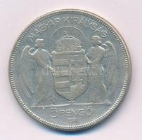 1930. 5P Ag "Horthy jobbra" T:F 
Adamo P8