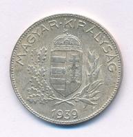 1939. 1P Ag T:AU,XF patina Adamo P6