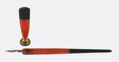 Art deco pecsételő és penna