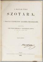 Czuczor Gergely - Fogarasi János: A magyar nyelv szótára. 1.,5-6. kötet. Bp., 1862-1874., Emich Gusz...