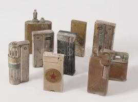 9 darab retro és régi öngyújtó