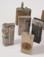 9 darab retro és régi öngyújtó