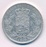 Belgium 1849. 5Fr Ag "I. Lipót" T:XF Belgium 1849. 5 Francs Ag "Leopold I" C:XF Krause KM# 17
