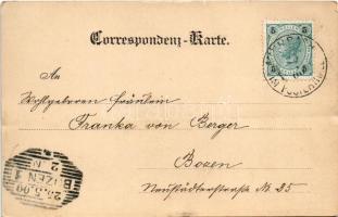 1900 Rio di Pusteria, Mühlbach im Pustertal (Südtirol); Pusterthal. Aufnahme v. J. Gugler / view, va...