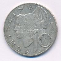 Ausztria 1958. 10Sch Ag T:VF patina Austria 1958. 10 Schilling Ag C:VF patina Krause KM#2882