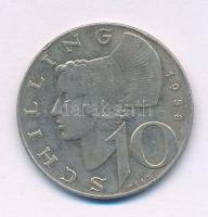 Ausztria 1958. 10Sch Ag T:XF,VF patina Austria 1958. 10 Schilling Ag C:XF,VF patina Krause KM#2882