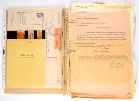 1940-1960 Zsidókórház orvosának okmány hagyatéka. Áttérési kérelmek, szolgálati iratok, anyakönyvi kivonatok, igazolási iratok, stb