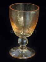 6 darabos talpas pálinkáspohár szett, m: 8 cm