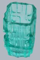 Vladislav Urban (1937-2022), Sklo Union: Design üveg váza. cca 1960, öntött, anyagában színezett tür...