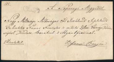 1837 Hivatalos levél "OEDEN= / BURG" - Besztercebánya