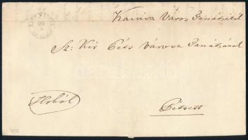 1850 Hivatalos levél "NAGY KANISA" - Bécs