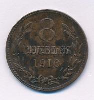 Guernsey 1910H 8D bronz T:XF Guernsey 1910H 8 Doubles bronze C:XF Krause KM#7
