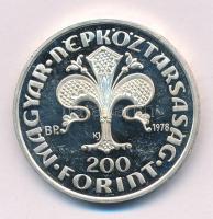 1978. 200Ft Ag "Első magyar aranyforint" kapszulában T:PP Adamo EM56