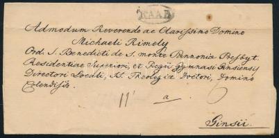 1835 Portós levél "RAAB" - Ginsü