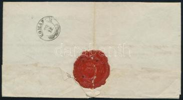 1849 Portós levél "ESZTERGOM" - ""KOMÁROM"