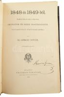 Id. Görgey István: 1848 és 1849-ből. Élmények és benyomások. Okiratok és ezek magyarázata tanulmányok és történelmi kritika. III. köt. Bp., 1888, Franklin, XII+732+1 p. 1. kiadás. A mű 3 kötetben teljes.  A címlapon szentkirályszabadjai Karsa Ferenc (1827-1915) 1848-as honvéd hadnagy, Görgey Artúr parancsőrtisztje, árvaszéki elnök névbejegyzésével és ceruzás aláhúzásaival és bejegyzéseivel, jegyzeteivel.  Korabeli félbőr-kötés, kopott borítóval, néhány foltos lappal.