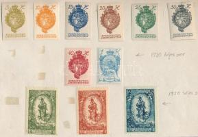Liechtenstein 1920 2 klf sor lapra ragasztva