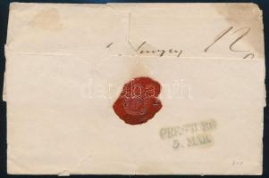 1831 Franco levél / cover kék / blue "F.OFEN / Recomandirt" - kék / blue "PRESSBURG&q...