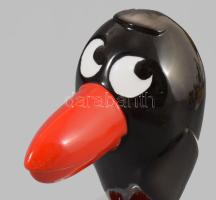 Hollóházi Magyar posta porcelán Holló. Jelzett, kis kopással, m: 14 cm