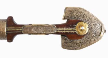 Arab dísztőr, cca 20. sz. eleje, javítással, m: 45 cm