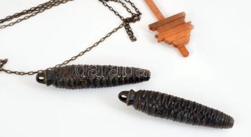 Svájci fa fali óra, súlyokkal