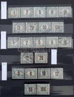 Portó gyűjtemény 1903-1987 közepes berakóban 2 érték hiányával, szépen rendezett anyag! (411.780) / ...