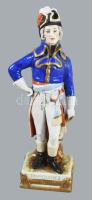 Charles-François Dumouriez porcelán szobra, jelzett, kopással, m: 24,5 cm