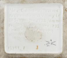 Charles-François Dumouriez porcelán szobra, jelzett, kopással, m: 24,5 cm