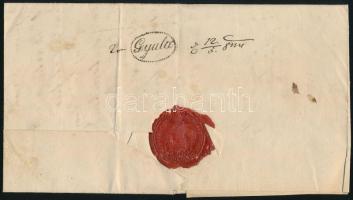 1844 Ex offo Pozsonyból Gyulára, továbbküldve Pestre / Ex offo from Pozsony to Gyula, redirected