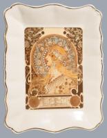 Doboznyi porcelán és kerámia tétel, jó darabokkal, Limoges, stb