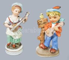 Doboznyi porcelán és kerámia tétel, jó darabokkal, Limoges, stb