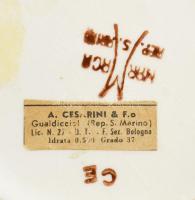 Marrca katona mintás italos üveg, jelzett, m: 34 cm