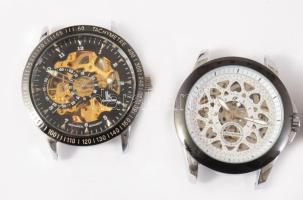 4 darab működő férfi szkeleton karóra, közte 3 darab mechanikus