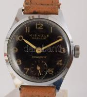 Kienzle mechanikus karóra, szíjjal, működik, karccal d: 30mm