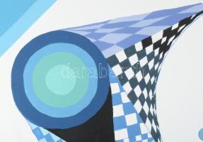 Sugár Gábor (1976-): Fordulat, 2026. Akril, vászon, jelzett, hátoldalán autográf felirattal és a műv...