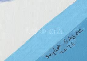 Sugár Gábor (1976-): Fordulat, 2026. Akril, vászon, jelzett, hátoldalán autográf felirattal és a műv...