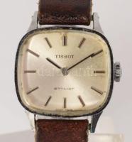 Tissot mechanikus női karóra, működik, szíjjal, 20x20 mm