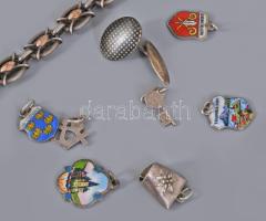 Vegyes ezüst (Ag) ékszer tétel, bruttó 32g