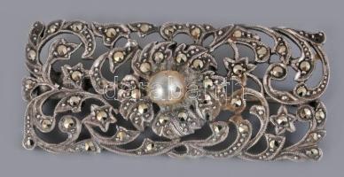 Ezüst (Ag) bross, 925 ezrelékes, jelzett, 8,8g