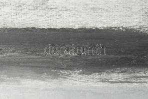 Bada Dada (Bada Tibor, 1963-2006): "Köd a (...)", 1984. Vegyes technika, farost, jelzett a...