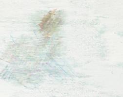 Bada Dada (Bada Tibor, 1963-2006): "Köd a (...)", 1984. Vegyes technika, farost, jelzett a...