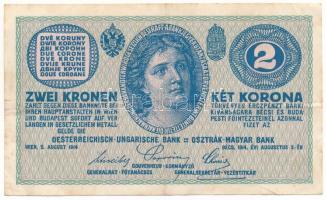 1914. 2K "C 1433 623422" T:F Hungary 1914. 2 Korona "C 1433 623422" C:F Krause P#17