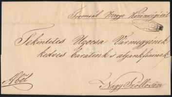 ~1838 Hivatalos levél "GR:BETSKEREK" - Nagyszőllős