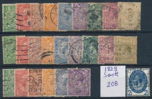 Nagy-Britannia 1912-1934 24 db V. György bélyeg vízjel-variációkkal + British Empire Exhibition Issue 2,5p bélyeg (Scott 208)