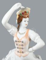 Hollóházi Csárdáskirálynő. Jelzett, hibátlan, m: 30 cm