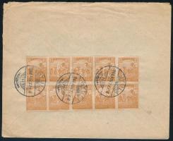 1918 Hivatalos levél 2 db Arató 2f ötöscsíkkal bérmentesítve "GYULA" - Prága