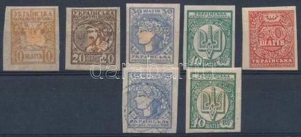 1918 Népköztársaság vágott bélyegek